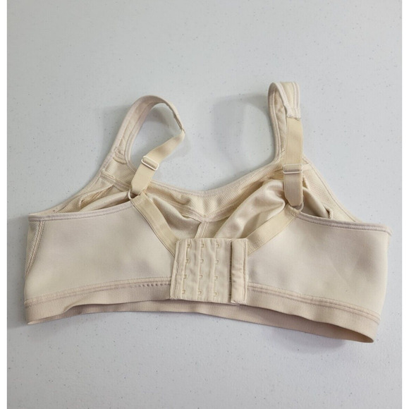 Playtex 18 Hour Active Beige Breathable Comfort Wire Free Bra Size 38DD - Picture 2 of 6